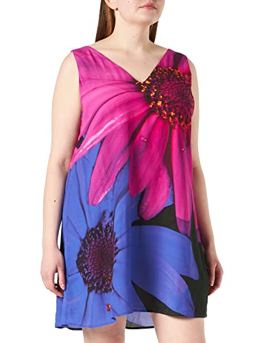 Desigual Vest_LOLO Vestido Casual, Azul, S para Mujer