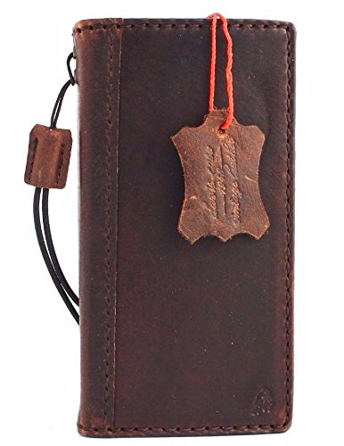 Genuine Real Leather Case For Apple Iphone 5S 5 S Book Cover Wallet Id Holder Bag Handmade Slim Strap Close #TOP13