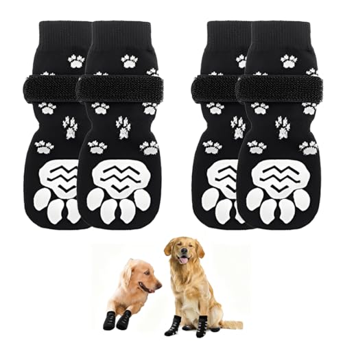 JYNVO Calzini antiscivolo per cani, M