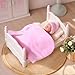 BABESIDE Mini Silicone Baby Dolls, 3 Inch Realistic Newborn Baby Dolls Full Silicone Sleeping Little Mini Real Life Baby Girl Miniature Baby with Playset Accessories(Pink)