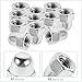 PRETYZOOM 20pcs M5 304 Stainless Steel Dome Head Hexagon Bolt Caps Protective Nut Covers Metal Acorn Nuts for Industrial Fastening and Screw Protection