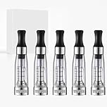 VOVCIG 5 Pack of CE4 Transparent Clear Vapor Atomizer/Atomiser, E Cig Clearomiser/Clearomizer, fits ego MT3/CE4/CE5/CE6 battery of E Cigarette Vape Pen - No E-liquid, No Nicotine