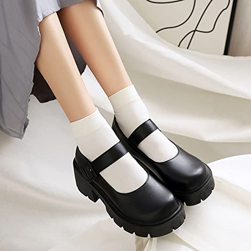 Mary Jane Platform Shoes for Women Wedges Lolita Shoes School Shoes4