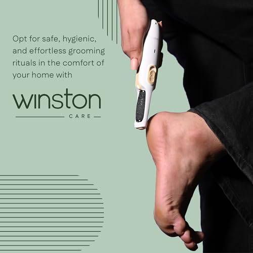 Image of Winston Electric Callus Remover for Feet | 120 Min Runtime, Fast Charging | Rechargeable Foot File | 2 Speed Pedicure Tool for Hard Skin, Cracked Heels & Dead Skin Remover | 1 Year Warranty