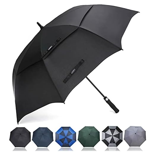 G4Free 55/63/69/72/80 Inch Golf Umbrella Windproof Double Canopy Extra Large Oversize Automatic Open Waterproof Umbrellas