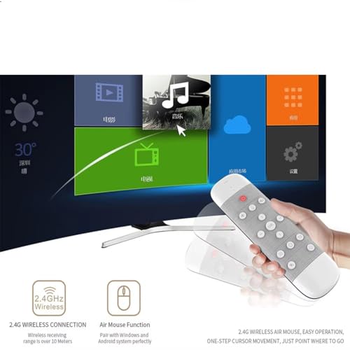 Clavier sans Air Mouse Q40 doté d'un gyroscope réactif et d'un micro pour commande vocale - 3