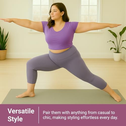 Image of SATINA High Waisted Leggings for Women - Comfortable and Stretchy in Versatile Sizes and Colors