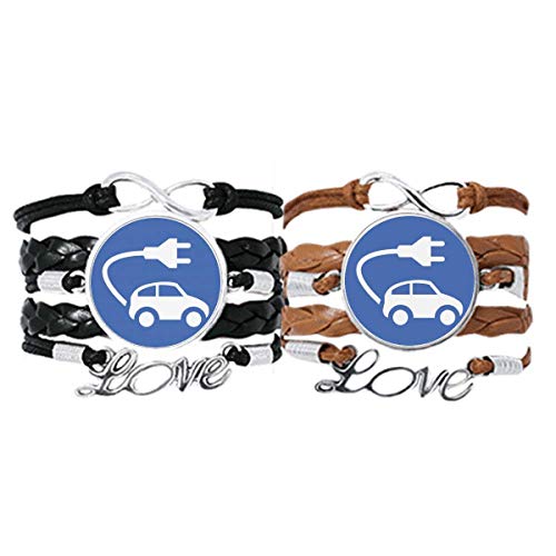 Bracelet les véhicules de modèle un amour durable scellé par le cuir