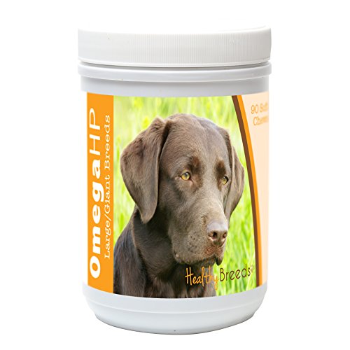 Image of Healthy Breeds Labrador Retriever Omega HP Fatty Acid Skin and Coat Support Soft Chews 90 Count