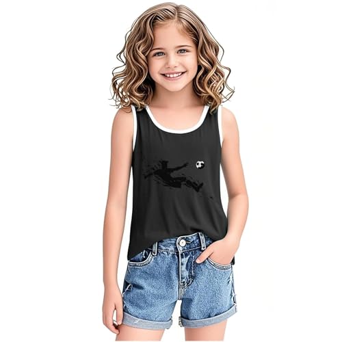 wodceeke Toddler Boys Girls Tank Tops Play Football Print Sleeveless Shirts Kids Summer Casual Workout Sports Vest3