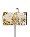 Spring Summer Bee Gnome Mailbox Covers Magnetic Standard Size,Decorative Post Letter Numbers Box Wrap Decoration Covers Accessories for Garden Yard Outdoor DÃ©cor,Sunflower Bumble Bee Yellow Plaid