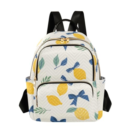 Sac d'école et voyage : le petit sac à dos pour filles Crème au citron