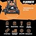 FUXTEC 4in1 Benzin Rasenmäher mit Radantrieb FX-RM5170 • 4-Takt Mäher, 4PS/2,9kW • 51cm Schnittbreite mit 7 Stufen 25–75mm • 60L Fangkorb • Mulchen, Seitenauswurf & EasyClean-Funktion