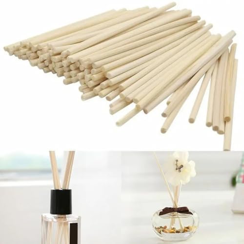 100 varillas difusoras de aroma naturales 3.94 pulg miniatura 5
