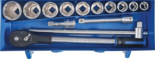 BGS 1206 | Steckschlüssel-Satz | 14-tlg. | Antrieb 20 mm (3/4') | inkl. Metall-Leerkassette