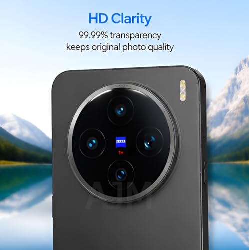 Image of AJM Camera Lens Protector Compatible with Vivo X200T, 9H Tempered Glass Camera Guard, HD Clear Anti Scratch Lens Protection, Bubble Free Easy Installation, Metal Ring Camera Cover (Silver)