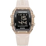 NaviForce NF7102-RGBG Rose Gold Beige Digital Watch