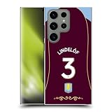 Head Case Designs Officially Licensed Aston Villa Football Club Victor Lindelöf 2025/26 Players Home Kit 1st Group Hard Back Case Compatible with Samsung Galaxy S24 Ultra 5G