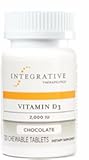 Integrative Therapeutics Vitamin D3 2,000 IU - Vitamin D for Bone Health* - Supports a Healthy Immune System* - Gluten-Free & Dairy-Free - Chocolate Favored, 120 Chewable Tablets (120 Servings)