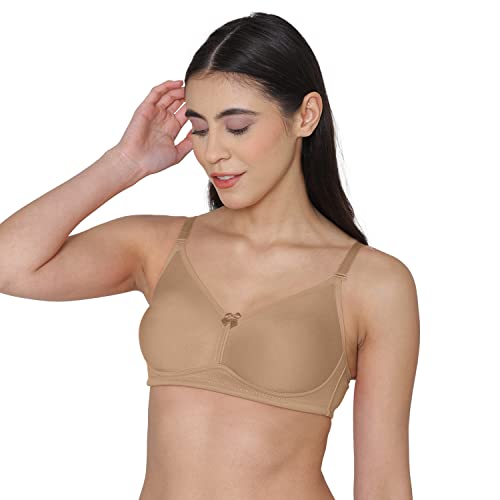 Image of Tweens - Non Padded Bra - Cotton Rich Fabric - Spacer Cups - Full Coverage, Multiway Straps, Wirefree, Seamless T-Shirt Bra