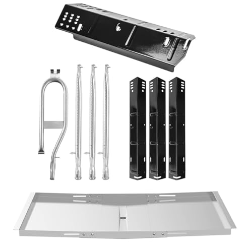 Image of SafBbcue DGH450CRP Heat Plate and Grease Tray for Dyna Glo Grill Replacement Parts 4 Burner DGH450CRN-D DGH450CRP-D DGF451CRP 70-02-615 70-02-423