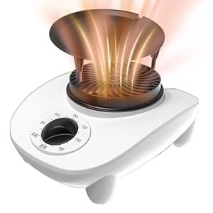 PTC Warmteopwekkingsdroger, Draagbare Droger met Hoge Temperatuurbestendigheid, met Roterende Knop, met Instelbare Timer Van 180 Minuten (Color : 900W)