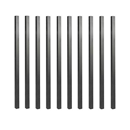 Nuvo Iron Sqps36 3/4" X 36" Balusters-10 Pack Baluster, 3/4" X 36" L. Galvanized Square, Black, 10 Count #TOP19