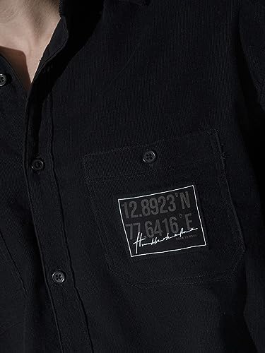 Image of Hubberholme Men's Oversized Full Sleeve Corduroy Shirt