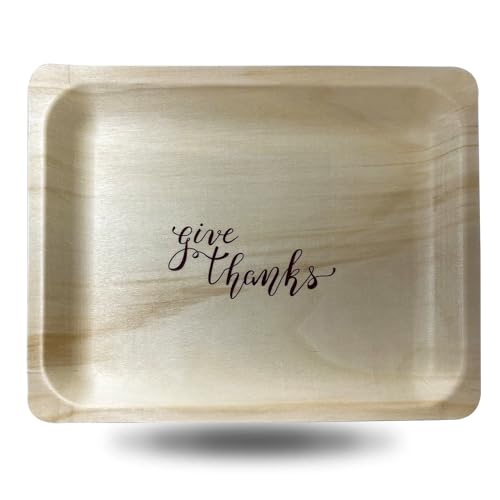 Platos de Madera 10" con Estampado Personalizado - Pack 25 miniatura 1