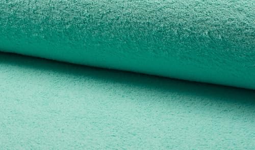 Tissu éponge double face coton menthe coupon 1m x 150cm pour couture