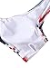 BMJL Women's Sexy Detachable Padded Cutout Push Up Striped Bikini Set Two Piece Swimsuit (Small, Stripe Flag)