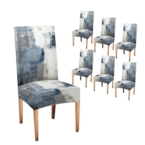 CAPSCEOLL Dining Chair Cover Set of 6 Removable Washable Parson Chair Covers for Dining Room Living Room Kitchen