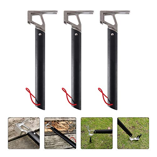 Martelo de Acampamento BESPORTBLE com Removedor de Estacas de Tenda com Martelo de Garra para Inicia