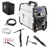 STAHLWERK DC TIG 200 Puls Pro - Soldador TIG digital profesional con MMA E-Hand y función de pulsos, adecuado para chapas finas, 7 años de garantía