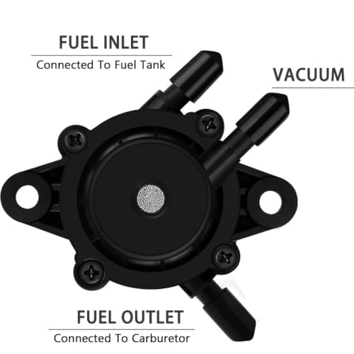 Fuel Pump with Filter and Oil Hose PBT-GF30, Compatible with Kohler 17-25HP, Briggs and Stratton for John Deere Yamaha Golf Cart Lawn Mower Cub Cadet mikuni Fuel Pump 808492 808656 by ANOWVI - Used condition - Image 2