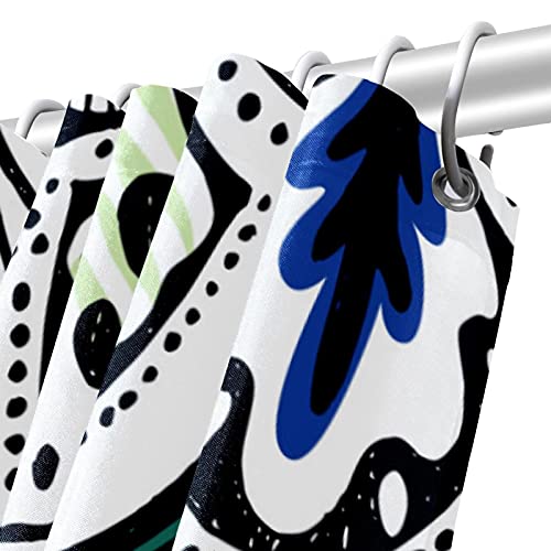 Rideau de douche imperméable boho 183x183 cm anti-moisissure