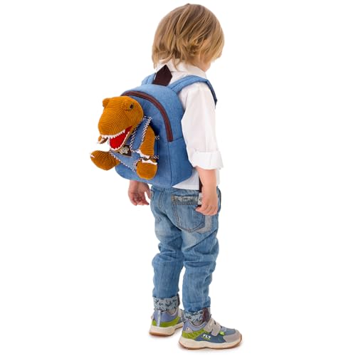 Naturally KIDS Toddler Backpack w Dinosaur Toys for Kids 2-4, 2 Year Old Boy Birthday Gift, 3 Year Old Boy Gift Girl, Toddler Dinosaur Toy by Naturally KIDS - Image 3
