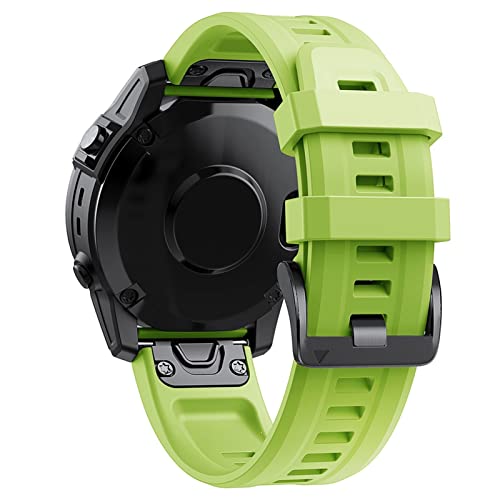 Bracelet silicone 26 mm anti-irritation pour montre Garmin Fenix 7X 6X 5X
