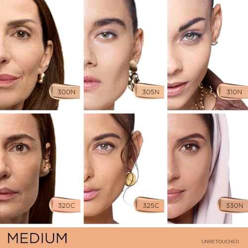 Image of Lancome Teint Idole Ultra Wear Natural Matte Foundation- Longwear, Medium-Full Coverage, Natural Finish, Waterproof & Hydrating - 305N (Medium Skin with Neutral /Peachy Undertones), 1 Fl Oz