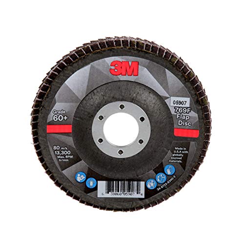 3M Flap Disc, 769F, 60+, T29, 4-1/2 in x 7/8 in