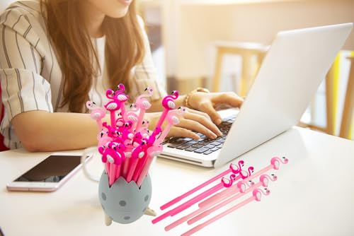 Bolígrafos Gel Negro Flamingo Kawaii 0.5 mm Pack 20 miniatura 3