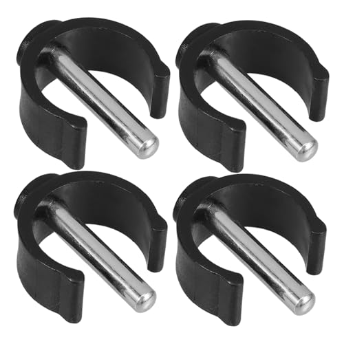 Beaupretty 4 Piezas De Repuesto Para Bastón De Inodoro Clips Para El Mango Pestillo Para Bastón Abrazadera Para Bastón Rieles De Seguridad Para Inodoro Abrazadera Para Andador Hebilla