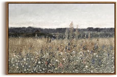 InSimSea Framed Canvas Wall Art Vintage Decor, Large Wall Art, Me...