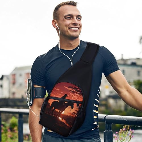 Bolso cruzado casual deportivo para mujer y hombre miniatura 3