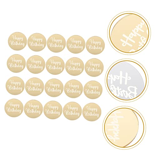MAGICLULU 100 Pçs Cupcake Decoração De Bolo De Aniversário Para Crianças Enfeites De Espelho Para Pr