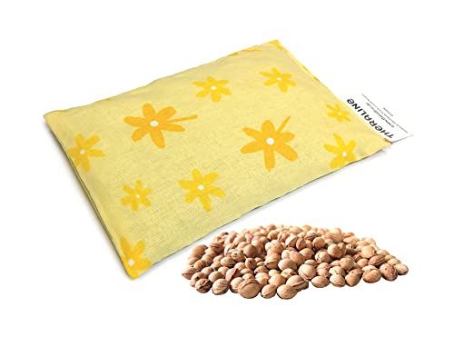 THERALINE® Grand coussin chauffant en noyaux de cerise d'environ 14 x 20 cm - 100 % coton - Convient également pour une utilisation au froid Cover