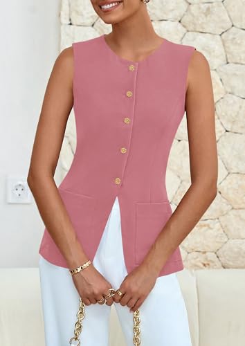 PRETTYGARDEN Women's Blazer Vest 49% Off with Code GFQI6CHP