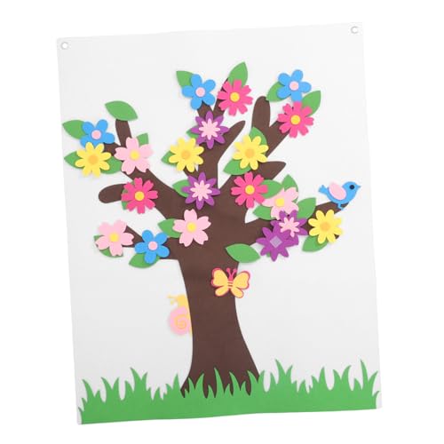 Hohopeti Handmade Storyboard Set 1 Set Felt Board Pre-Holed Design for Boys and Girls