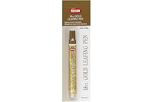 Krylon Leafing Pen: 18-Karat Gold Radiance for Gilded Masterpieces