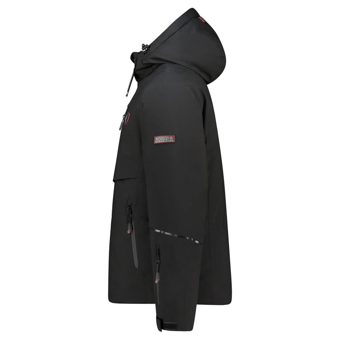 Geographical Norway Waouh Men Chaqueta de Esquí Hombre Impermeable Transpirable Repelente Capucha Técnica Desmontable Aislamiento Cálido